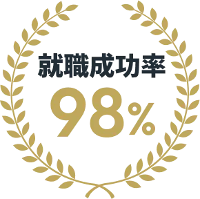 就職成功率98%